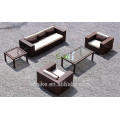 DE- (43) mobiliário de hotel usado para venda rattan hotel sofa set